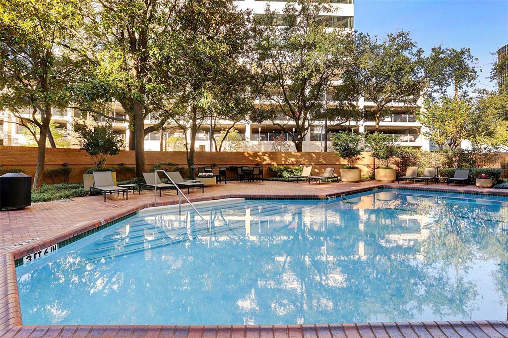 The Greenway pool with sundeck and lounge chairs